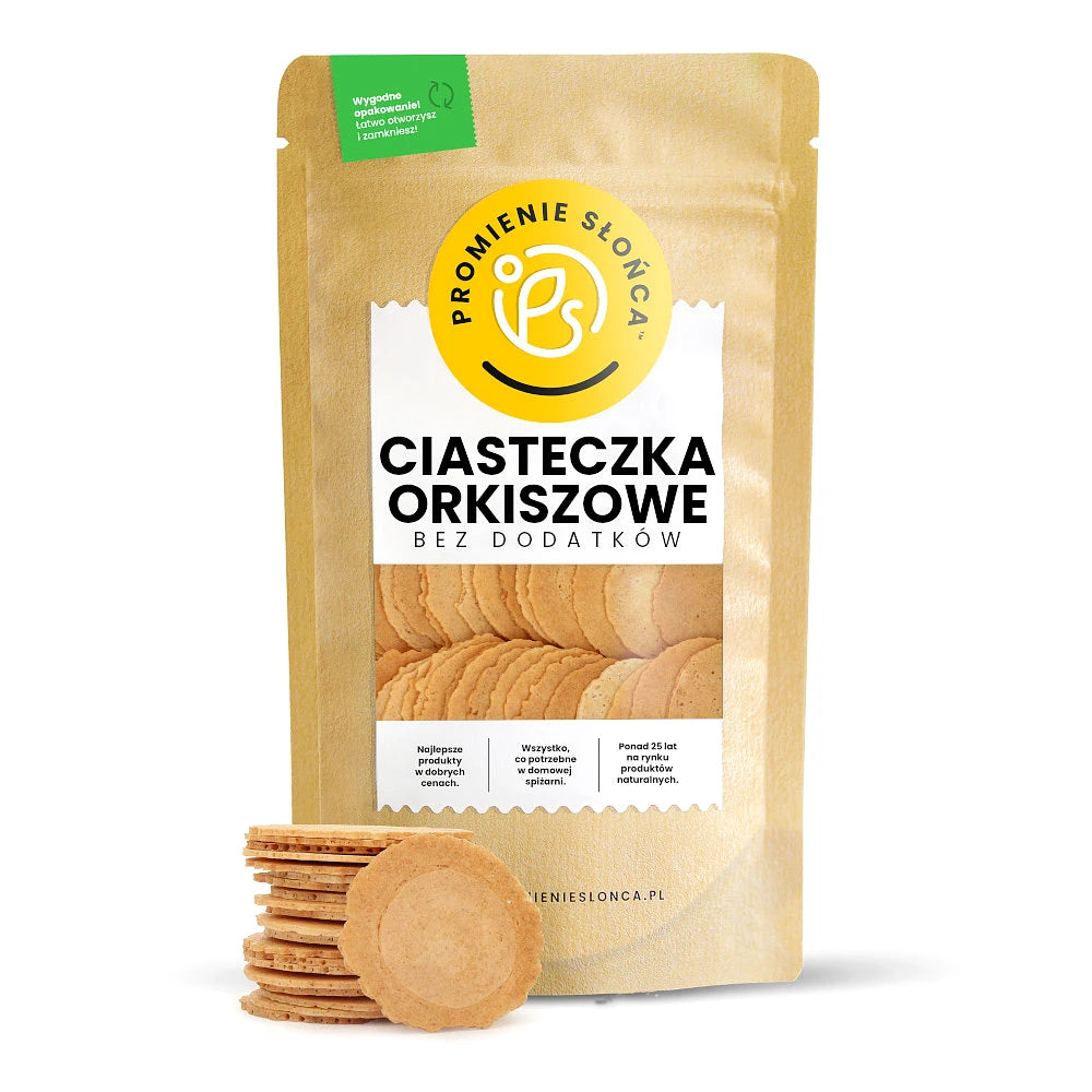 Ciasteczka orkiszowe bez cukru 250 g