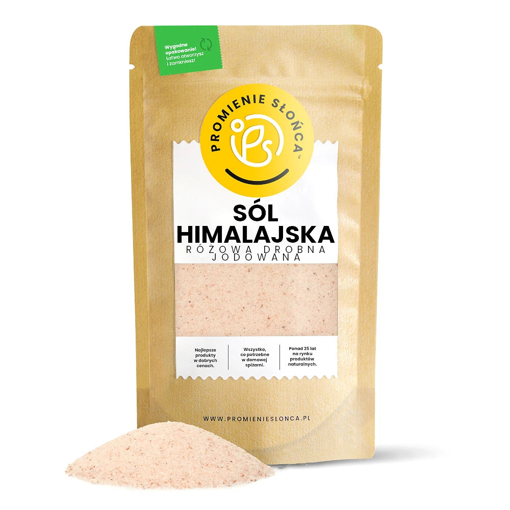 Sól himalajska różowa drobna jodowana 1 kg