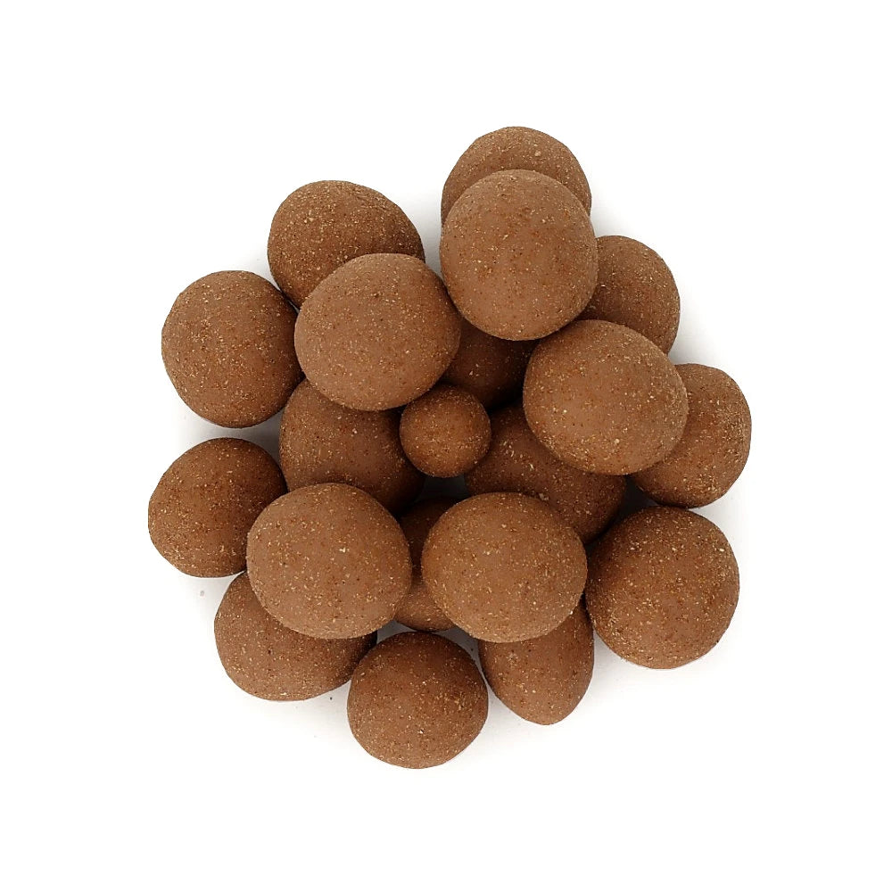 Widok z góry na produkt Orzechy laskowe w mlecznej czekoladzie z przyprawa piernikowa 500 g