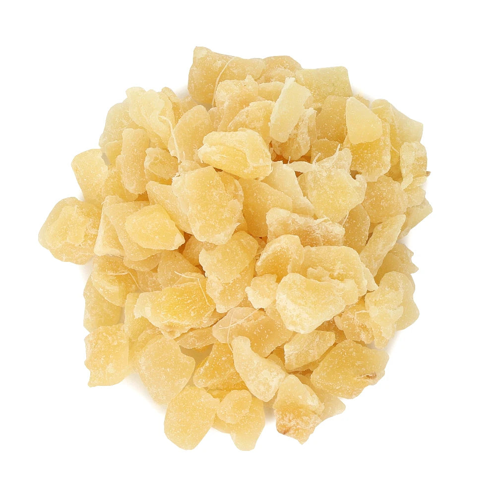 Widok z góry na produkt Imbir kandyzowany kostka 250 g