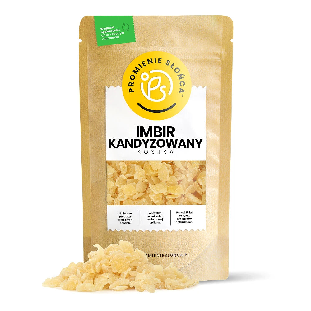 Imbir kandyzowany kostka