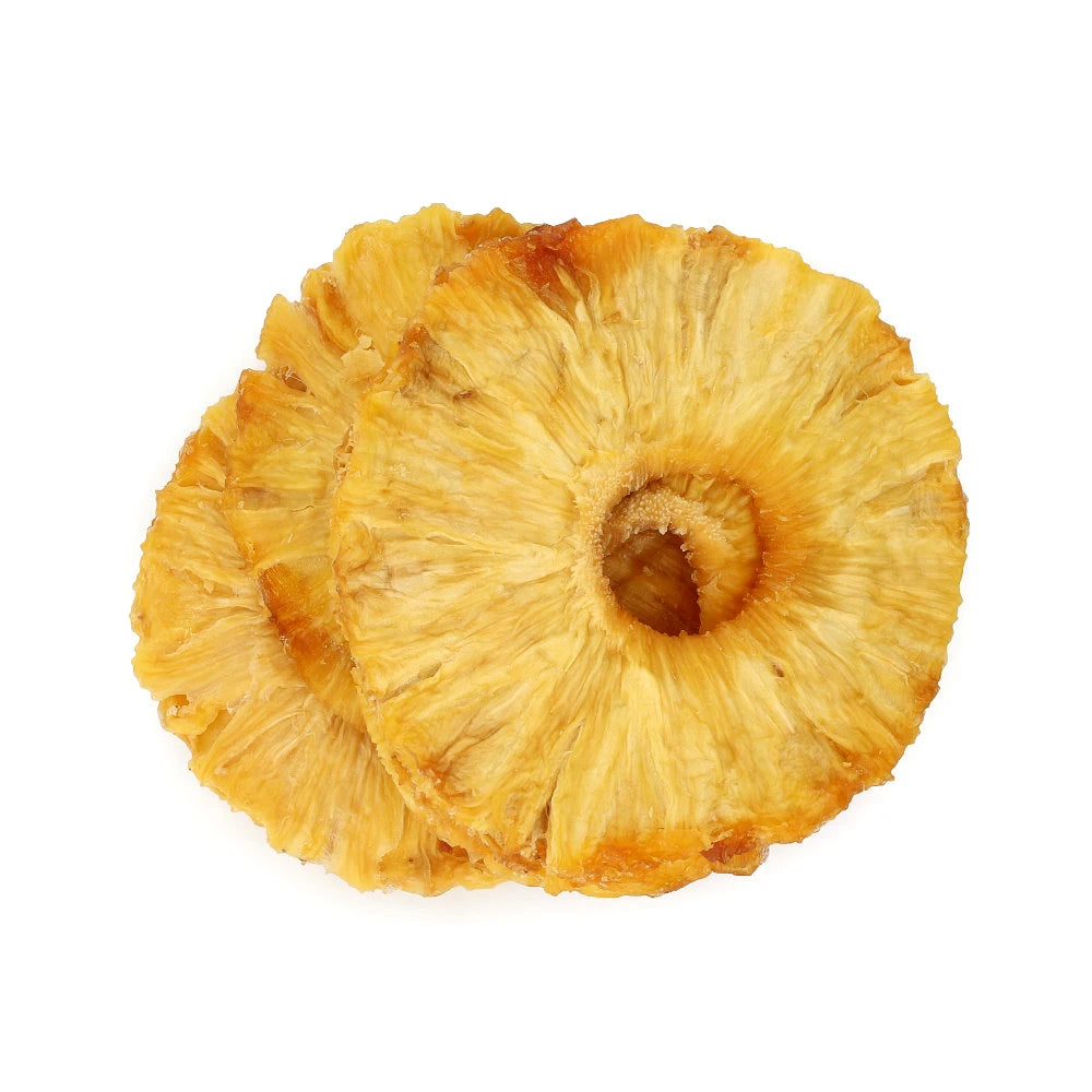 Widok z góry na produkt Ananas naturalny krazek 150 g