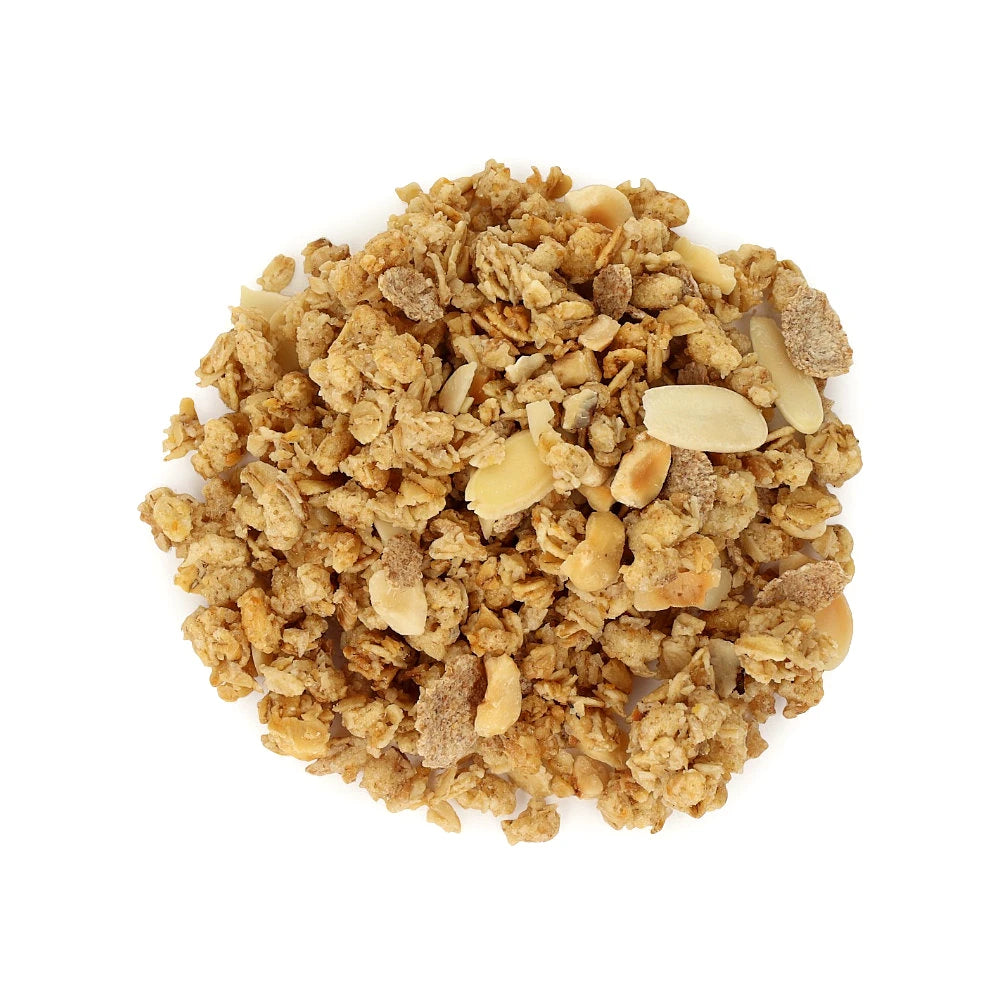 Widok z góry na produkt Granola z orzechami i miodem ps 80 g