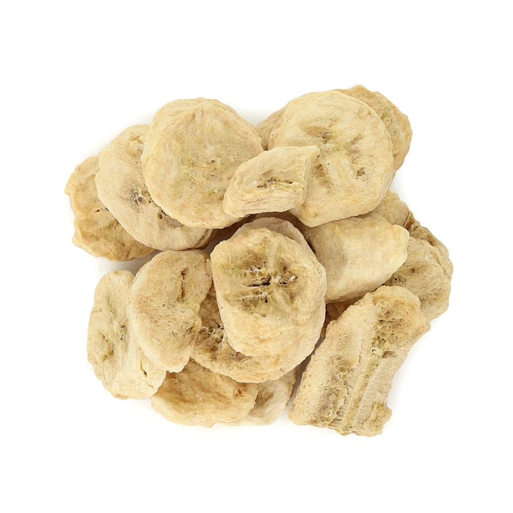 Zbliżenie na produkt Banan liofilizowany płatki 30 g