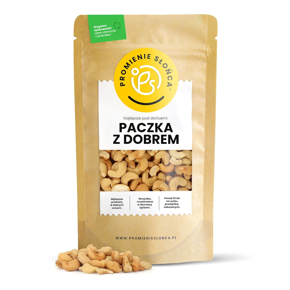 Drugie ujęcie opakowania produktu Orzechy nerkowca prażone solone 500 g
