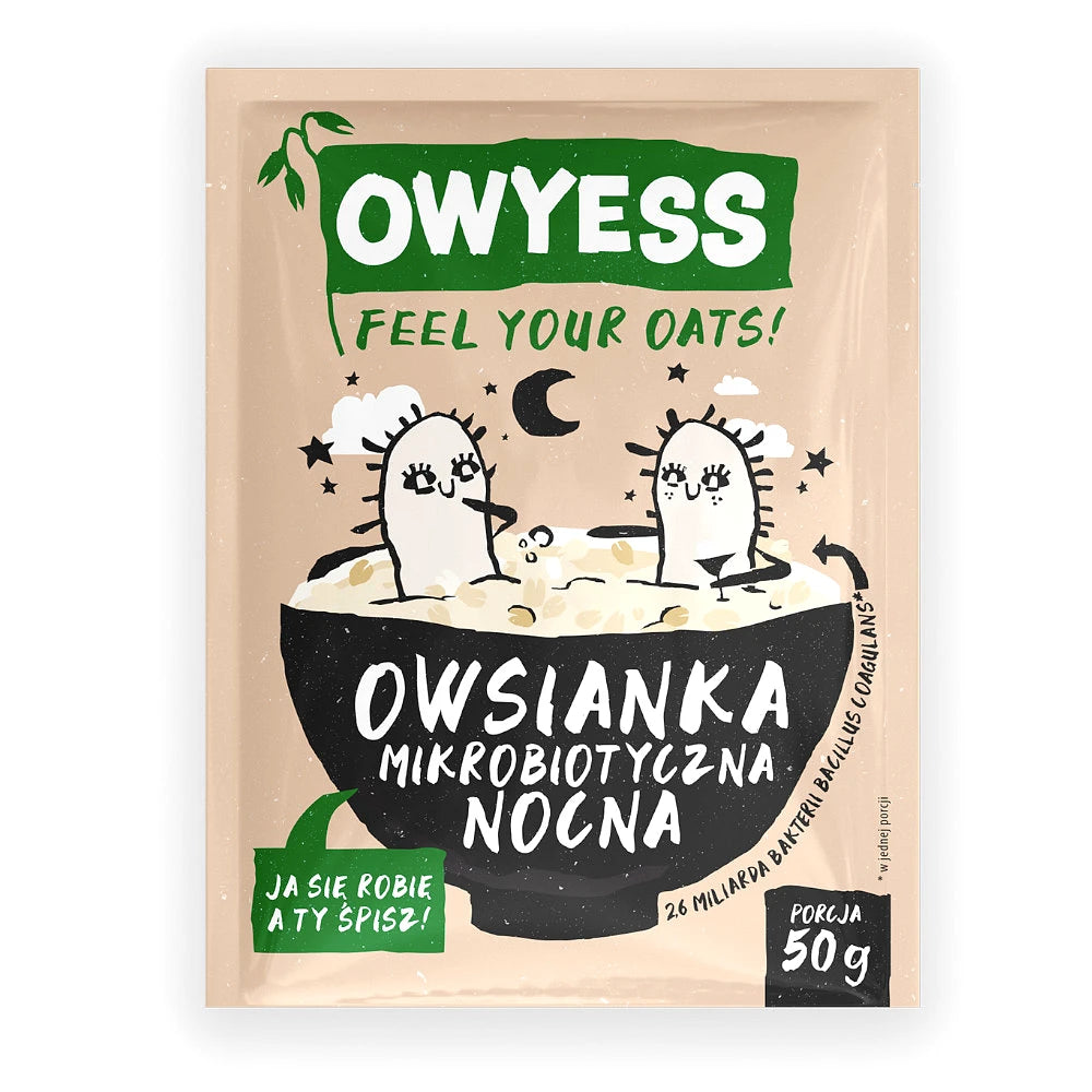 OWYESS mikrobiotyczna nocna owsianka w saszetce 50 g