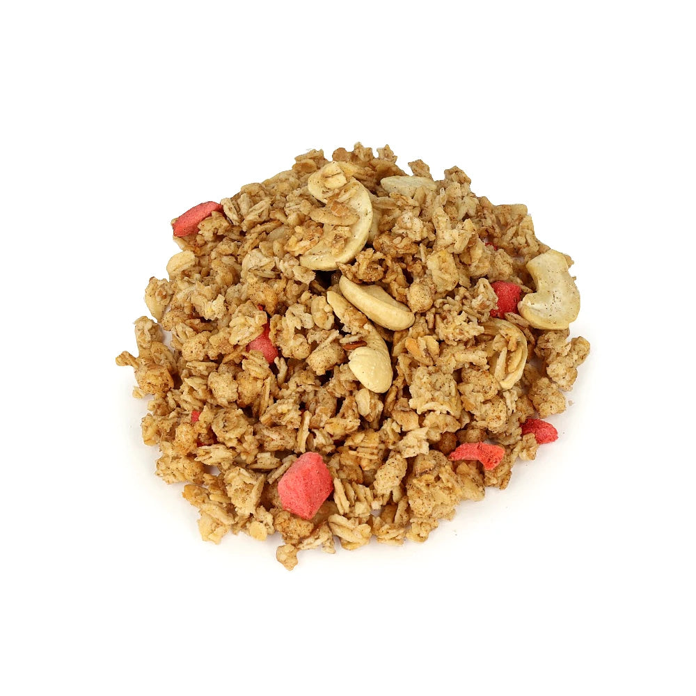 Granola truskawkowa z orzechami nerkowca i cynamonem 500 g