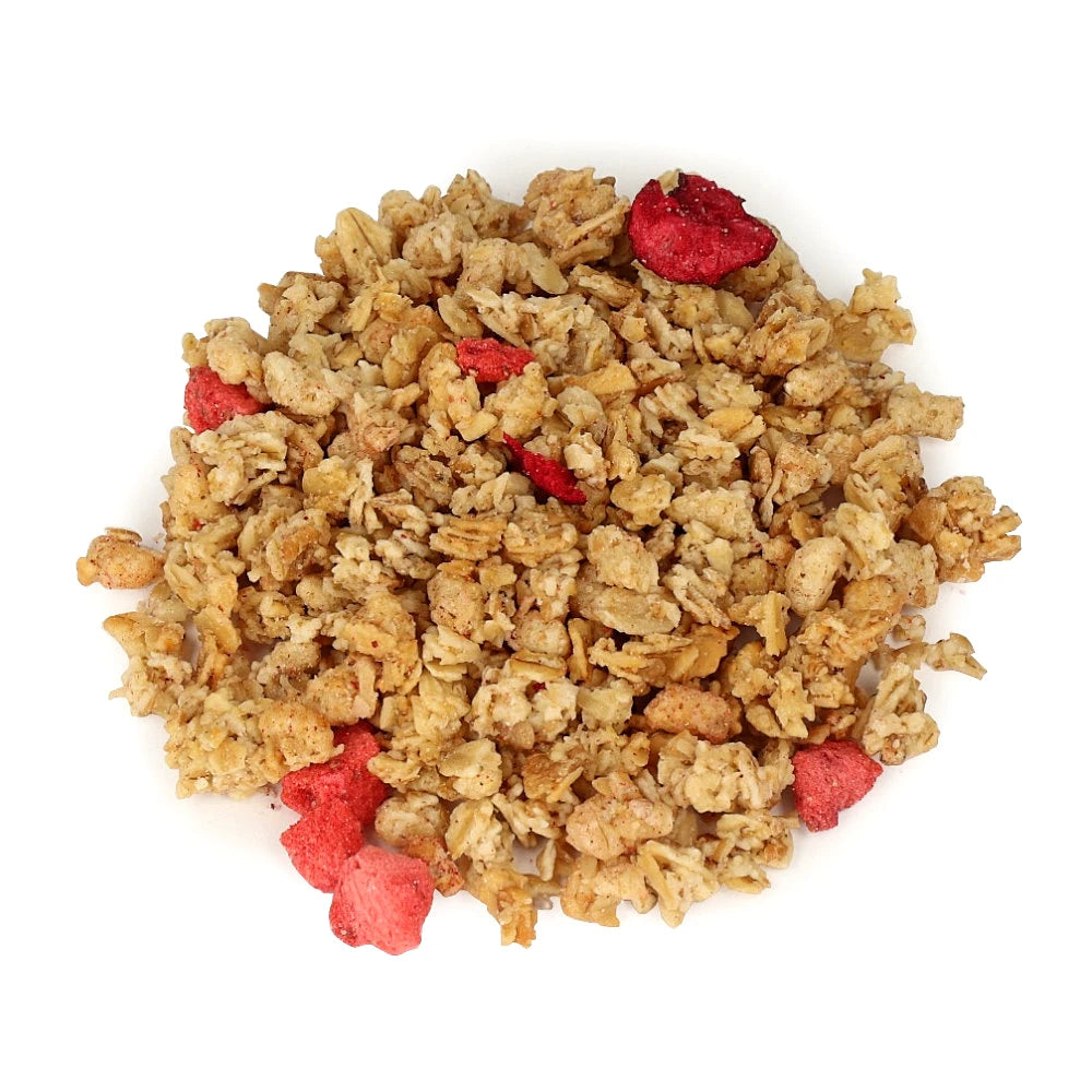 Granola truskawkowa z wiśnią i chia 500g