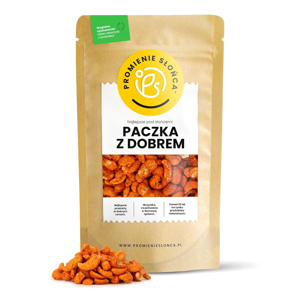 Drugie ujęcie opakowania produktu Orzechy nerkowca o smaku pizzy 250 g