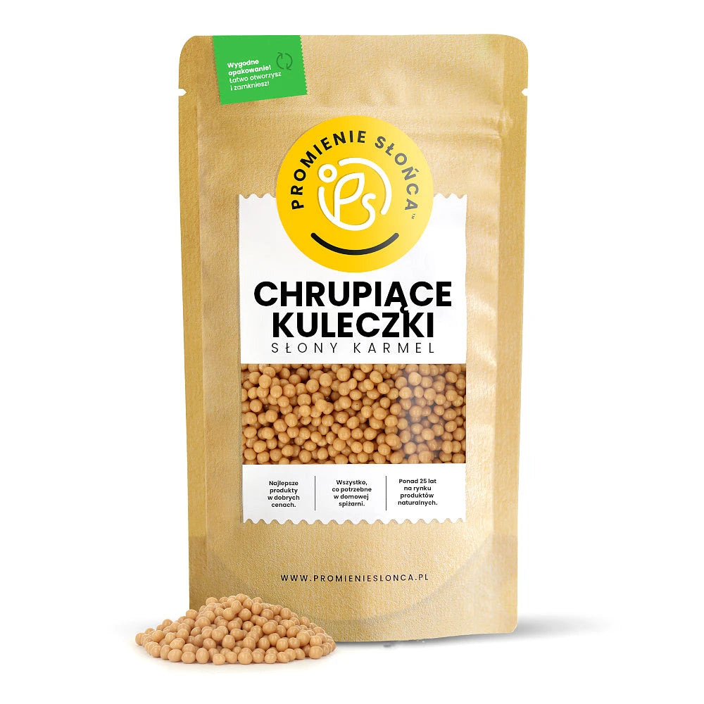 Chrupiące kuleczki w polewie słony karmel 200 g
