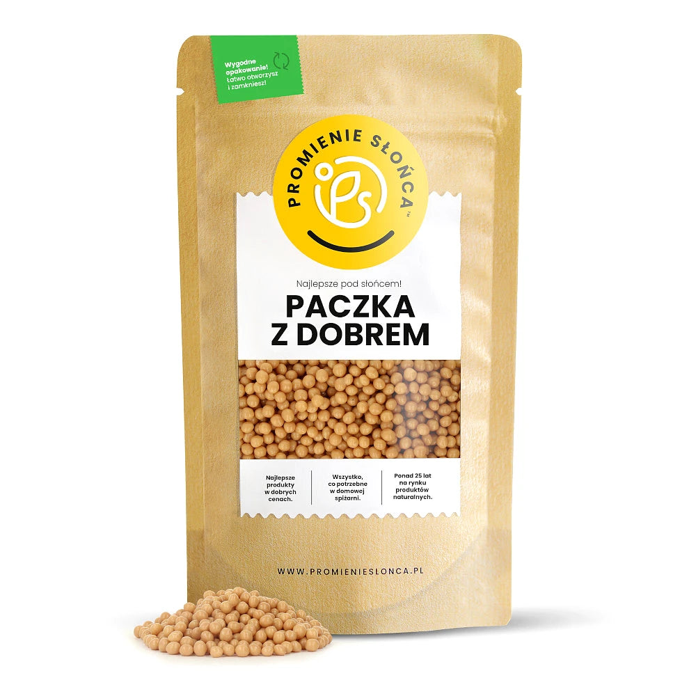 Drugie ujęcie opakowania produktu Chrupiace kuleczki w polewie slony karmel 200 g