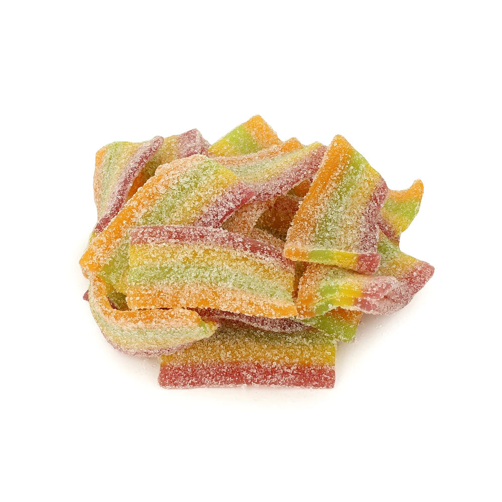 Żelki tęczowe paski kwaśne wiaderko 600 g