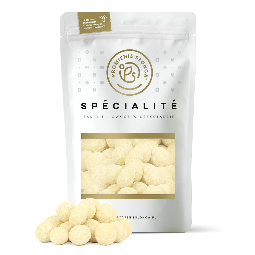 Zdjęcie produktu Orzechy laskowe w białej czekoladzie z wiórkami kokosowymi 200 g – ujęcie 4