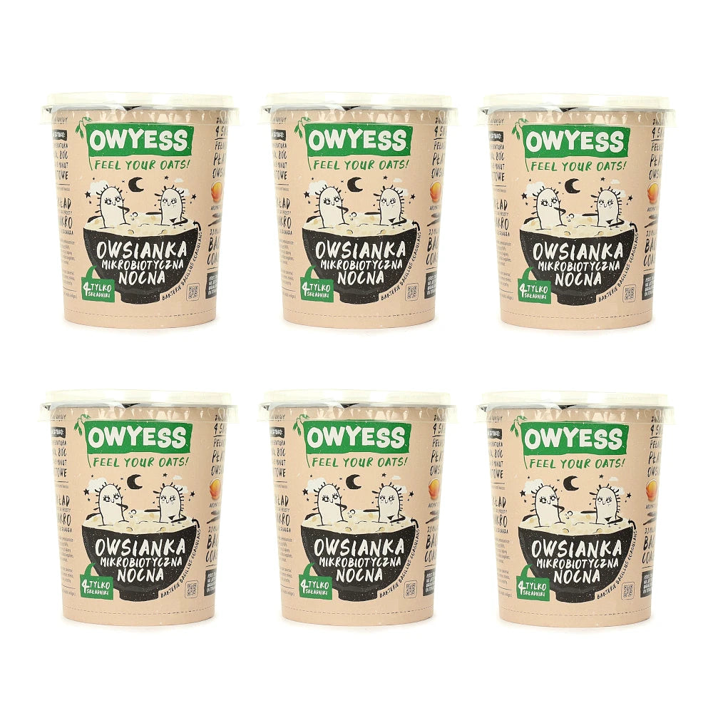 OWYESS mikrobiotyczna nocna owsianka w kubku 60 g