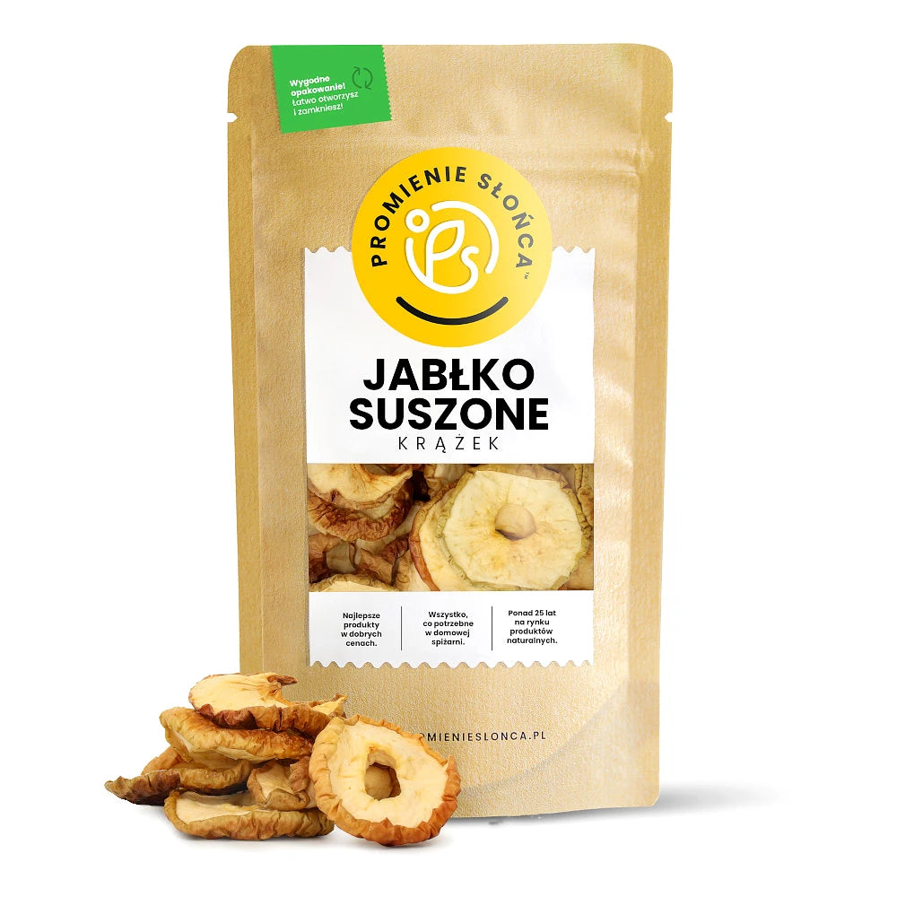 Jabłko suszone krążek ze skórką 250 g