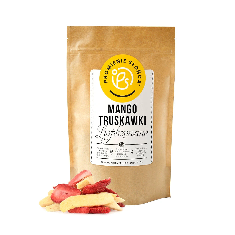 Mix owoców liofilizowanych - mango i truskawki 20 g