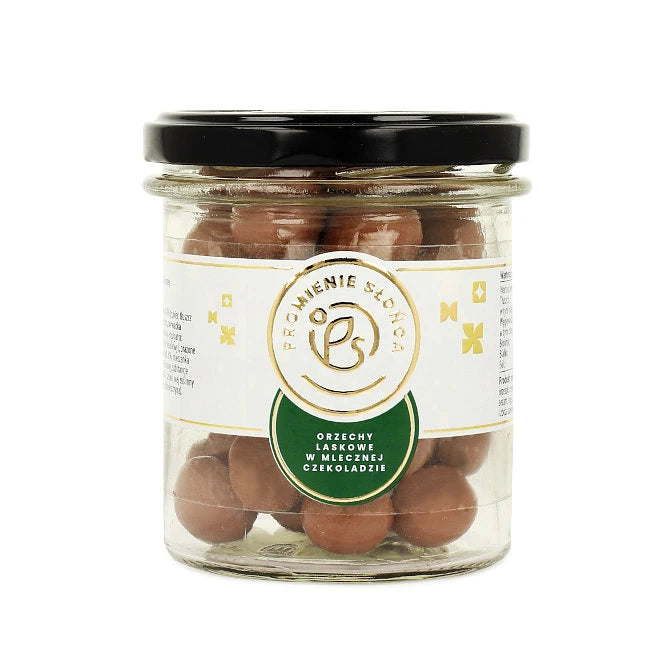 Orzechy laskowe w mlecznej czekoladzie w słoiczku 180 g