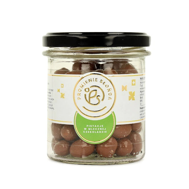 Pistacje w mlecznej czekoladzie w słoiczku 180 g