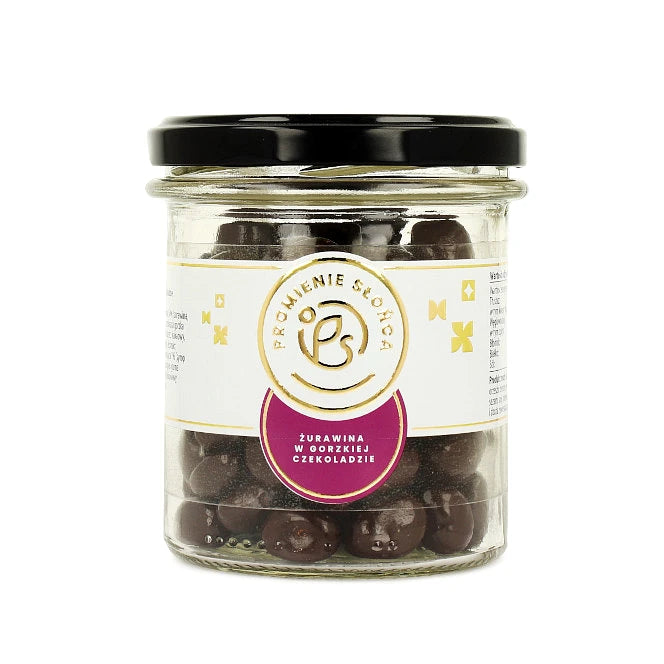 Żurawina w gorzkiej czekoladzie w słoiczku 200 g