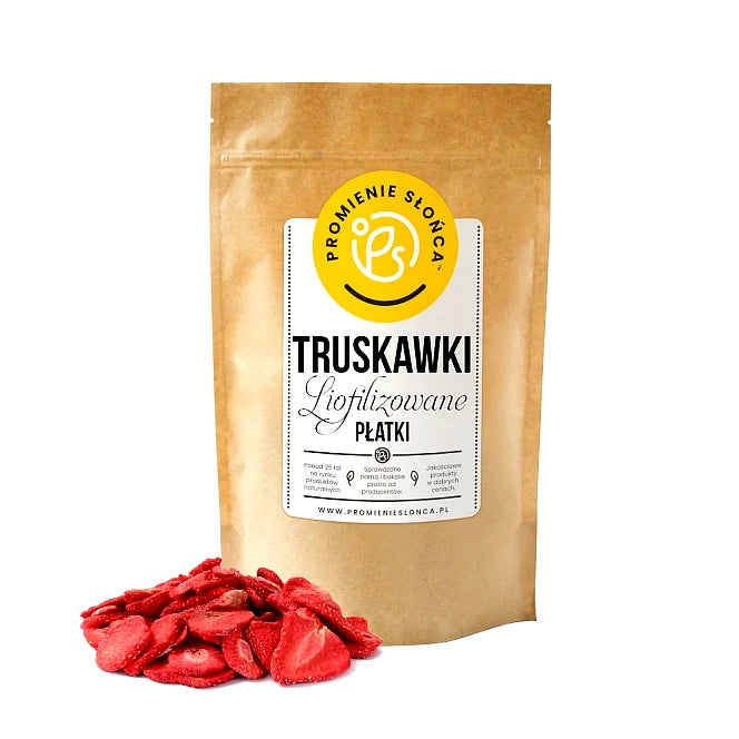 Truskawki liofilizowane płatki