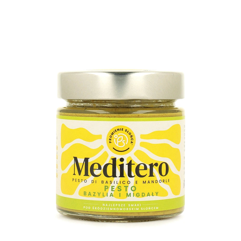 Meditero: Pesto z bazylią i migdałami 190 g