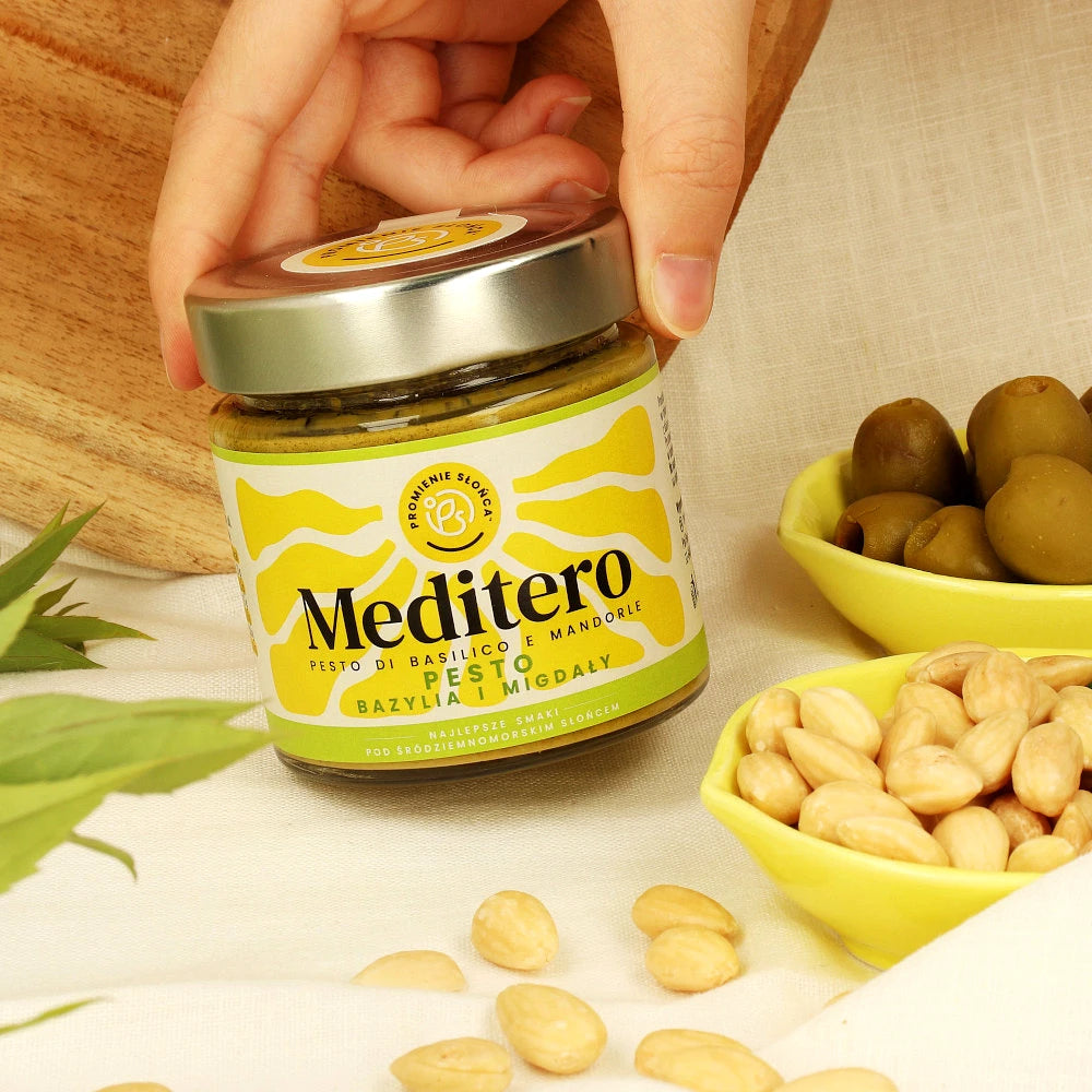 Meditero: Pesto z bazylią i migdałami 190 g