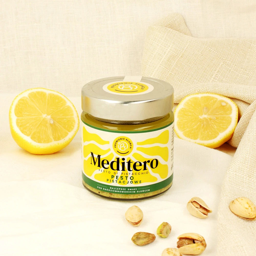 Zbliżenie na produkt Meditero pesto pistacjowe 190 g