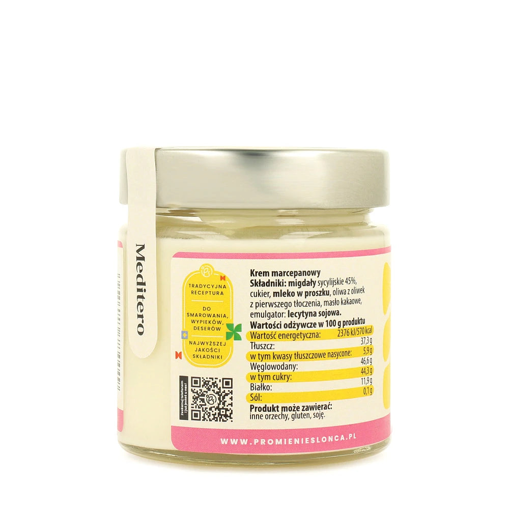 Drugie ujęcie opakowania produktu Meditero krem marcepanowy 190 g