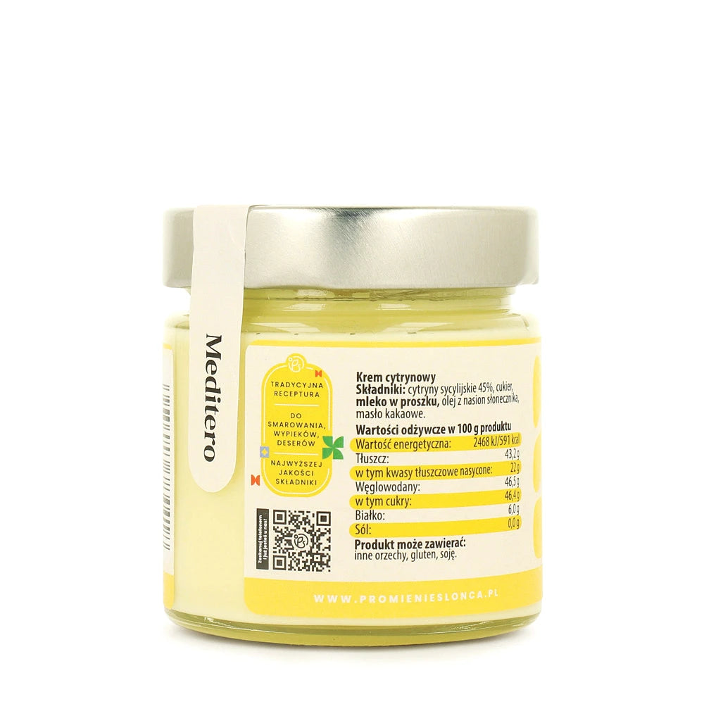 Drugie ujęcie opakowania produktu Meditero krem cytrynowy 190 g