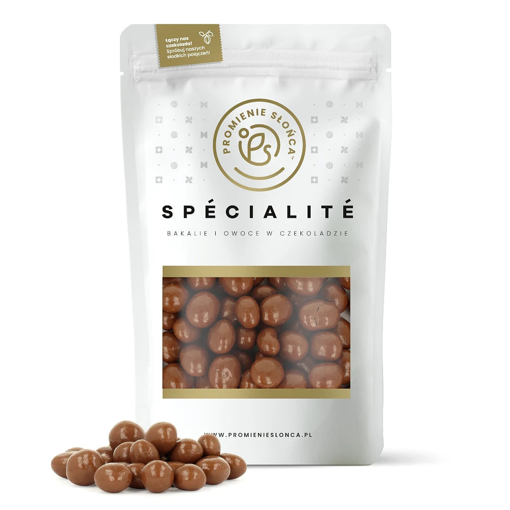 Drugie ujęcie opakowania produktu Ziarna kawy w mlecznej czekoladzie 200 g