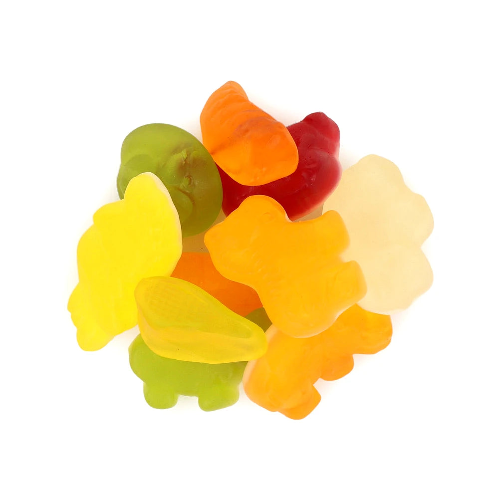 Widok z góry na produkt Zelki slodki mix 600 g