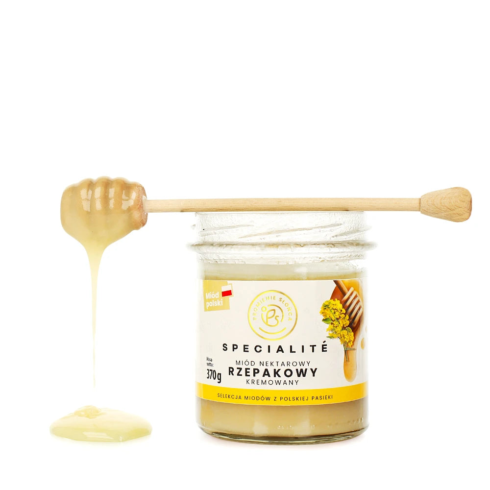 Drugie ujęcie opakowania produktu Miod nektarowy rzepakowy kremowany 370 g