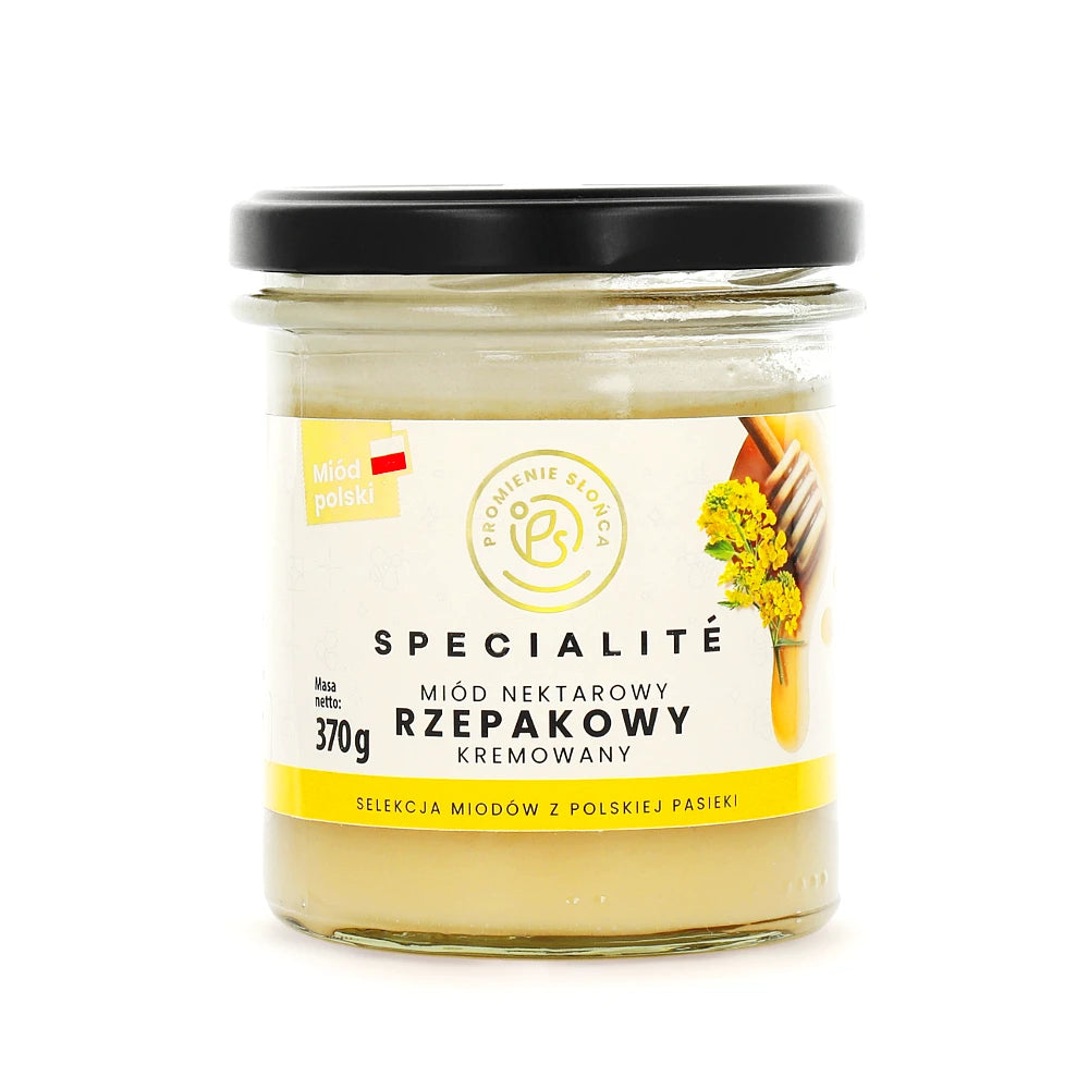 Miód nektarowy rzepakowy kremowany 370 g