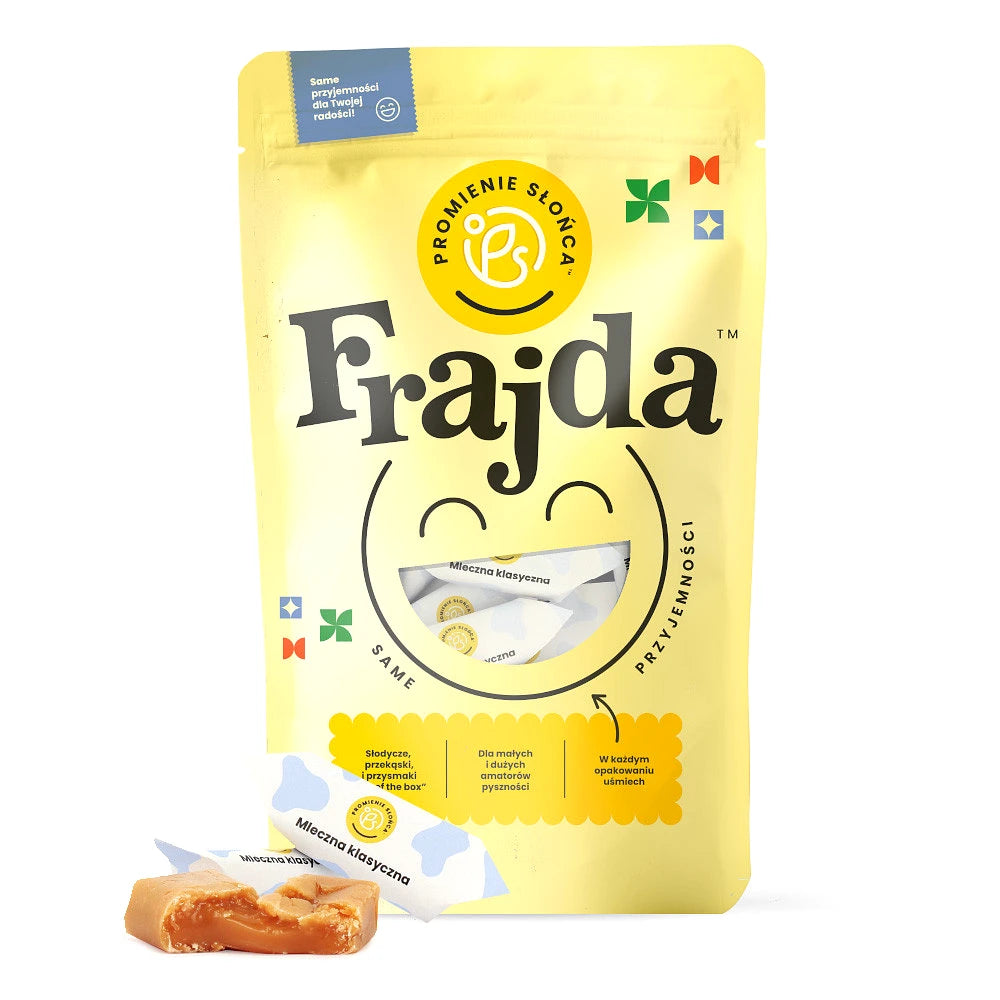 Trzecie ujęcie opakowania produktu Krowki mleczne klasyczne 500 g