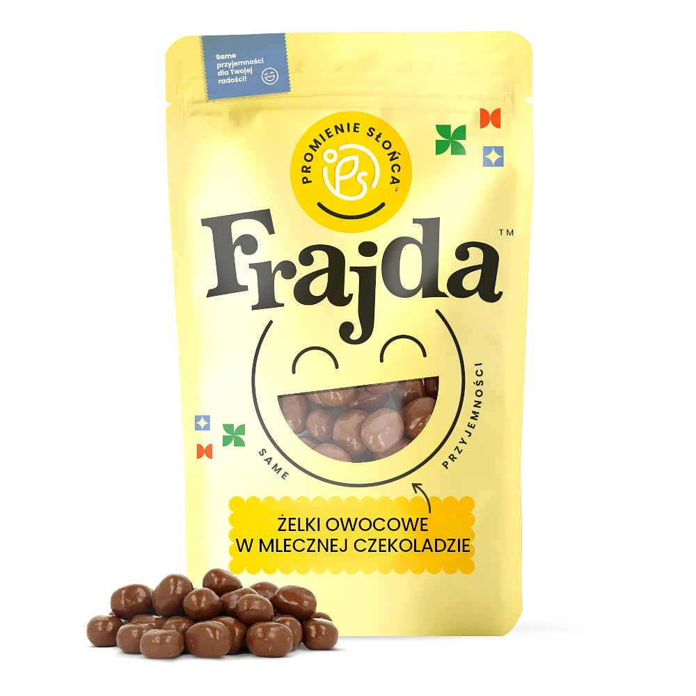 Żelki owocowe w mlecznej czekoladzie
