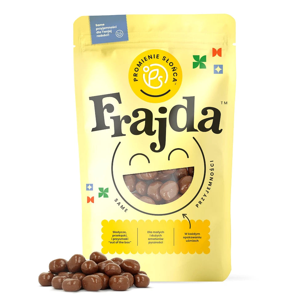 Trzecie ujęcie opakowania produktu Zelki owocowe w mlecznej czekoladzie 500 g