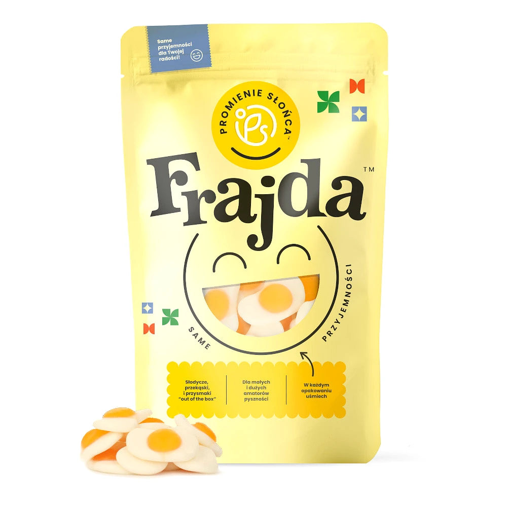 Widok z góry na produkt Zelki jajka sadzone 600 g