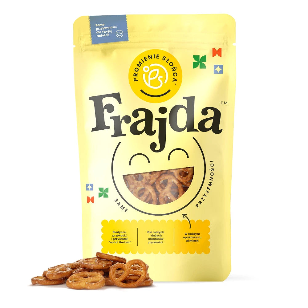 Trzecie ujęcie opakowania produktu Precelki solone 250 g