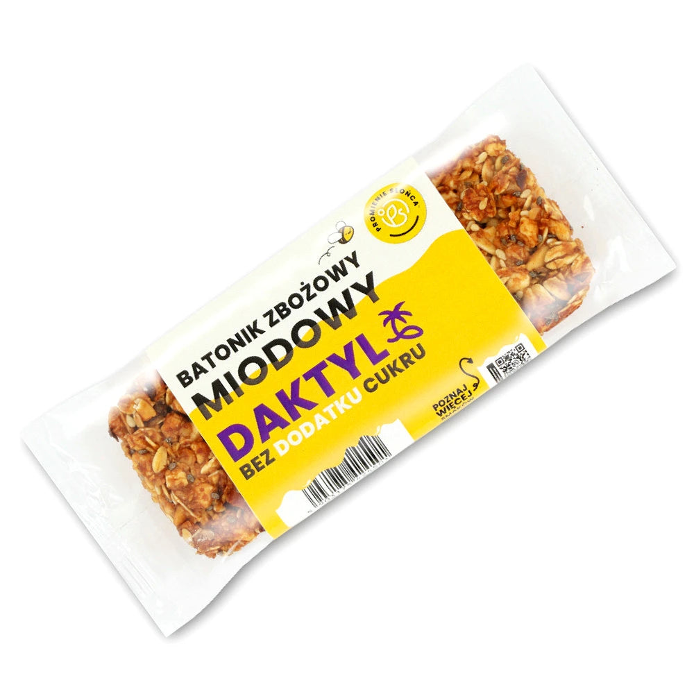 Opakowanie produktu Baton zbozowo miodowy z daktylami 45 g