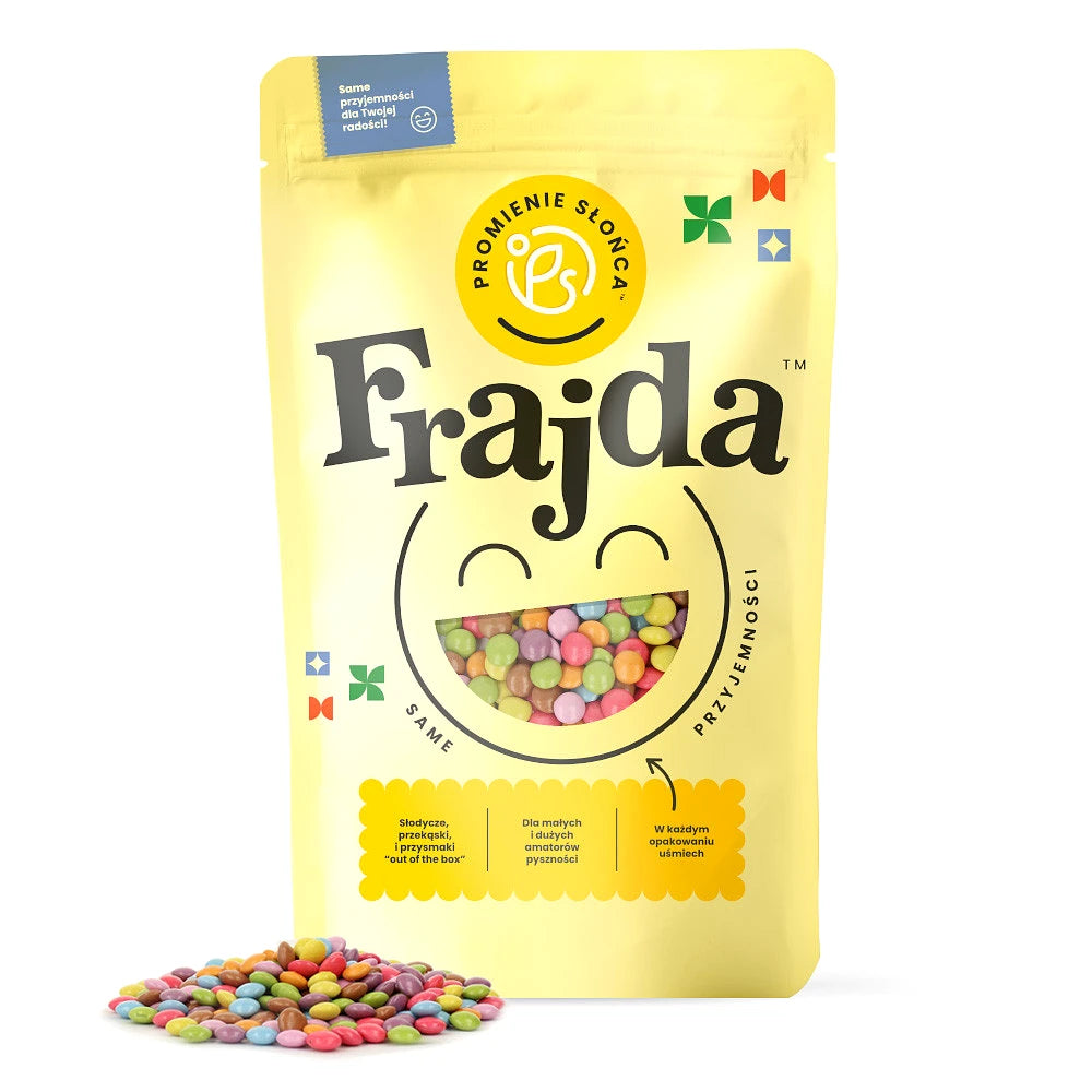 Trzecie ujęcie opakowania produktu Draze dotki 250 g