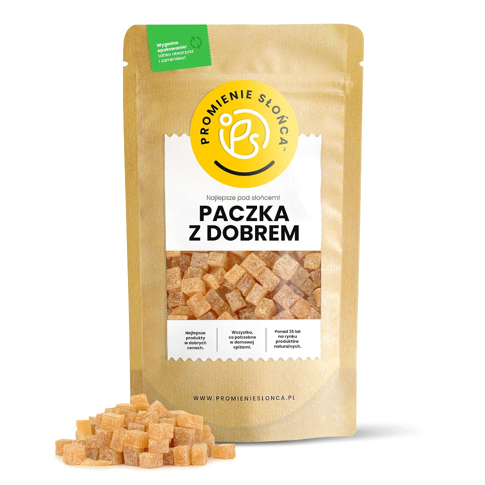 Drugie ujęcie opakowania produktu Marakujowe kostki bez cukru 250 g