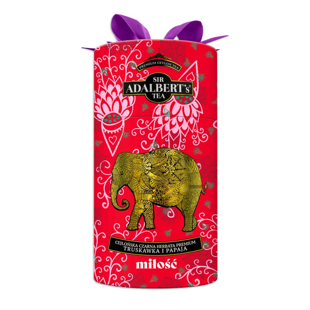 Herbata czarna cejlońska - truskawka i papaja 80 g