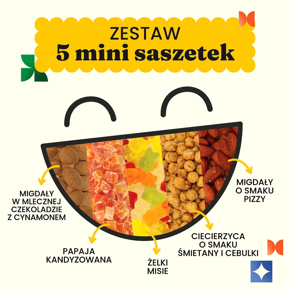 Zestaw 5 mini słodkich i słonych przekąsek 2