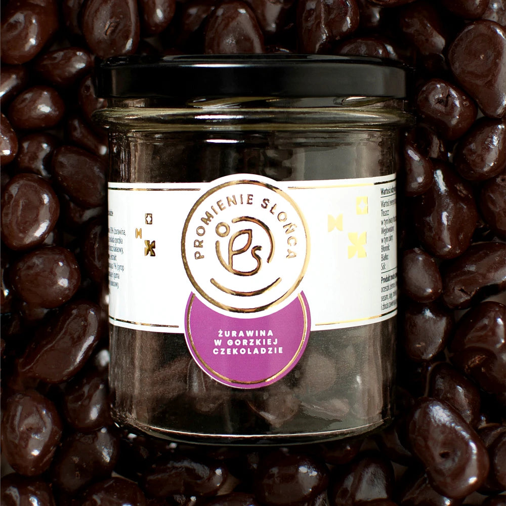 Zdjęcie produktu Żurawina w gorzkiej czekoladzie w sloiczku 200 g – ujęcie 6