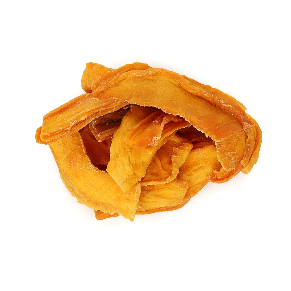 Widok z góry na produkt Mango naturalne płatki 1 kg