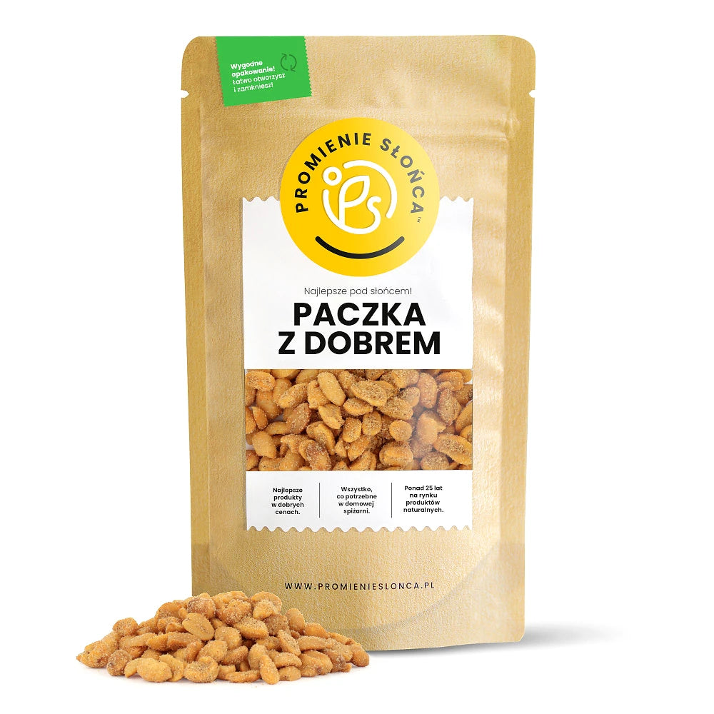 Drugie ujęcie opakowania produktu Orzechy ziemne w karmelu z przyprawa korzenna 250 g