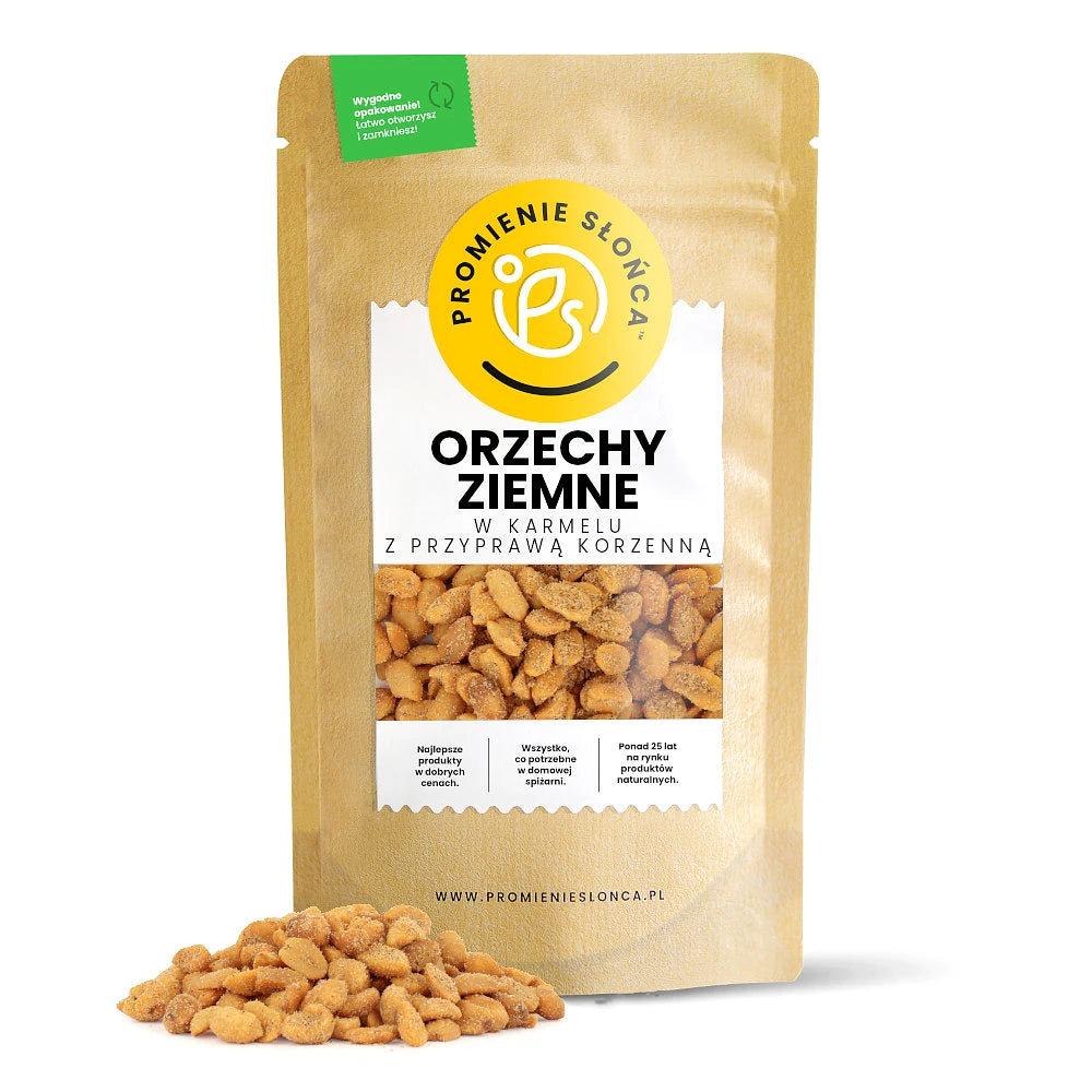 Orzechy ziemne w karmelu z przyprawą korzenną 250 g