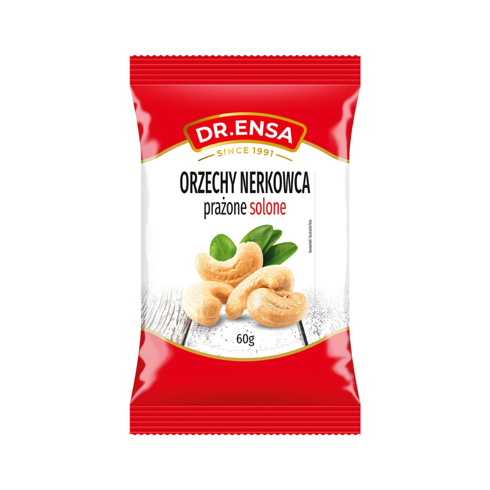 Orzechy nerkowca prażone, solone 60 g
