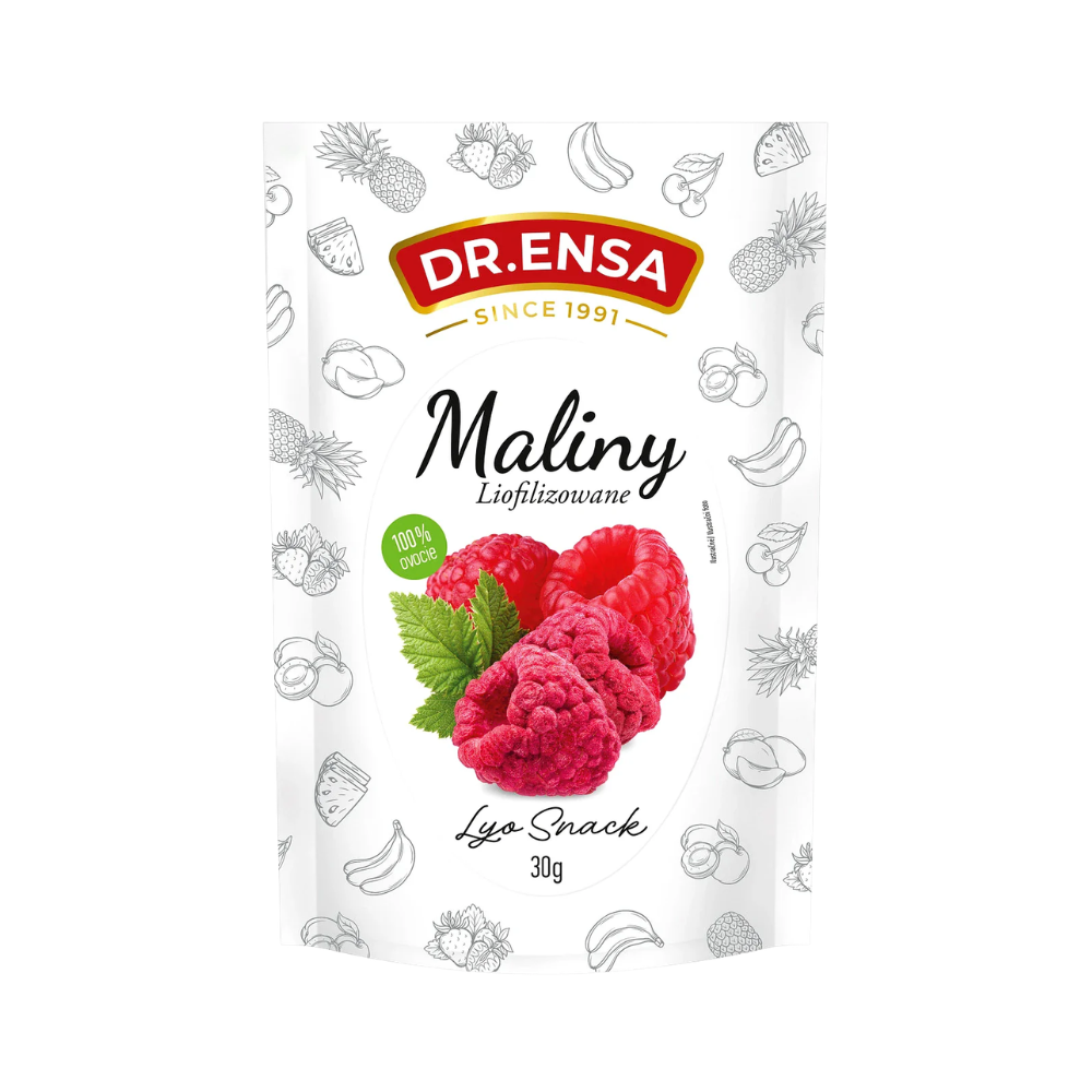 Maliny liofilizowane 30 g