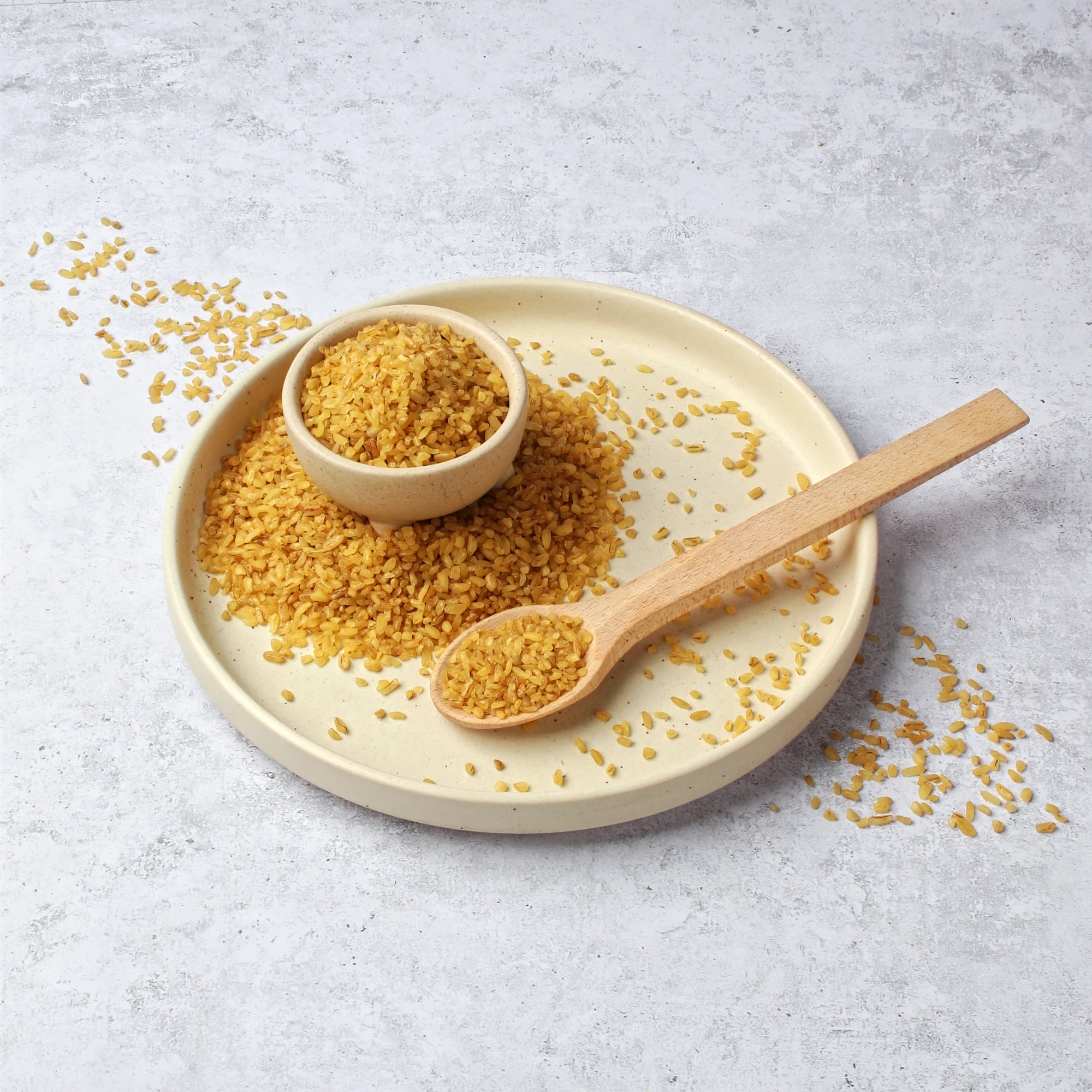 Na zdjęciu pokazano produkt: kasza bulgur.